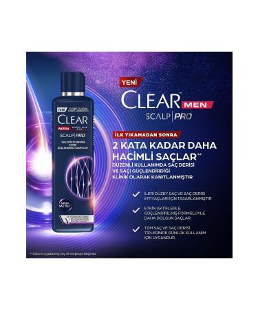 Clear Men Scalp Pro Strengthening Shampoo X2 and Strengthening Serum Against Hair Loss and Dandruff - Buy Online on GoSupps.com
