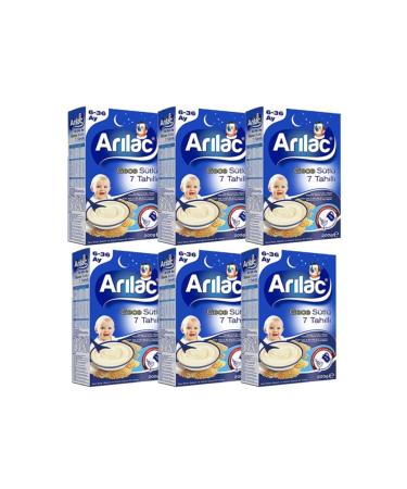 ARI Lac Instant Supplementary Food 7 Grain Night 200 gr X 6 Pieces