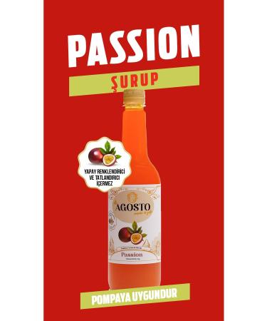 AGOSTO 750 ml Passion Flavored Syrup