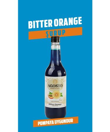 AGOSTO 6 X 750 ml Orange Flavored Syrup
