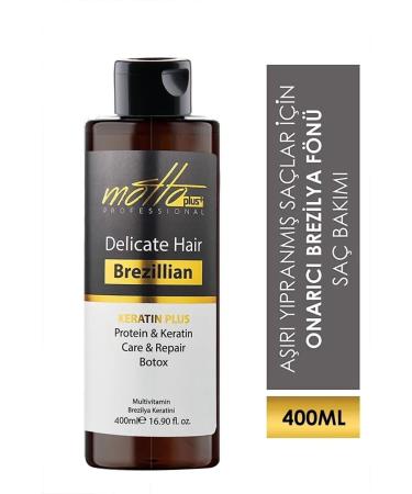 Motto Plus Professional 2-Pack Brazilian Blow Dry Shampoo Keratin Straightening Care Set (400ML SHAMPOO 400ML KERATIN) - Buy Online on GoSupps.com