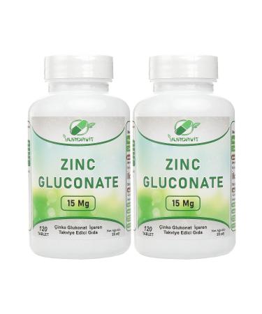 Yurdavit Zinc Zinc Gluconate 15 Mg 120 Tablets 2X120 Tablets