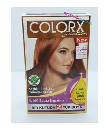 COLORX Hair Dye Double Intense Copper 7.44