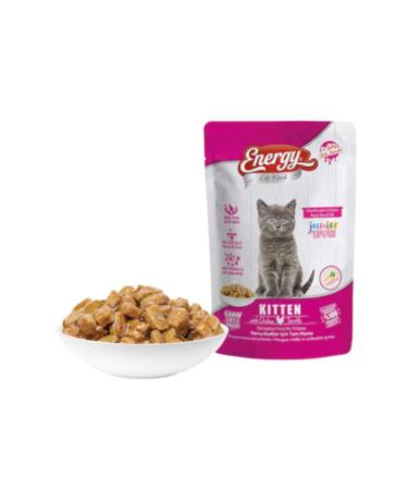 Energy Kitten Pouch Wet Food Chicken 85gr (8. Piece)