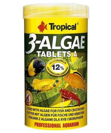 Tropical 3-algae Tablets A Fish Food 250 ml