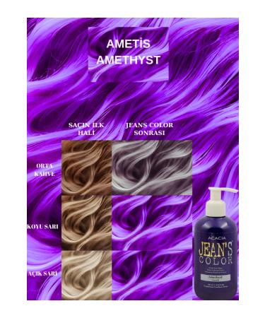 Acacia Ammonia Free Amethyst Color Hair Dye 250 ml Odorless Water Based Amethyst Hair Dye