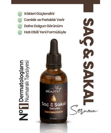 Miya Beauty Hair Serum 30 ml for sparse beard and beardlessness.