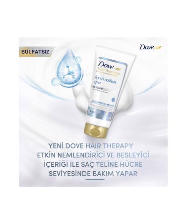 Dove Hair Therapy Sulfate-Free Serum Hair Care Conditioner Hydration Spa Moisturizer 170 ml - Buy Online on GoSupps.com