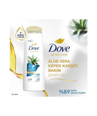 Dove Ultra Care Hair Care Shampoo Anti-Dandruff Care Aloe Vera 400 ml x3 Pieces - Buy Online on GoSupps.com