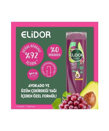 Elidor Avocado and Grape Seed Oil Shampoo 400 ml + Hair Conditioner 350 ml + Serum Care Oil 80 ml - Buy Online on GoSupps.com