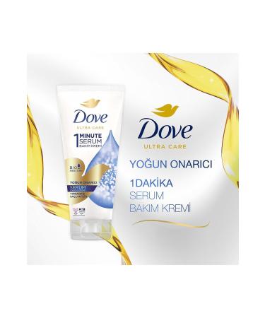 Dove Ultra Care Hair Care Shampoo Intensive Repair 400 ml X2 1 Minute Serum Care Conditioner 170 ml - Buy Online on GoSupps.com