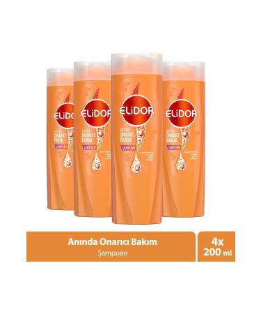 Elidor Superblend Hair Care Shampoo Instant Repair Care Vitamin C Keratin Ceramide 200 ml X4