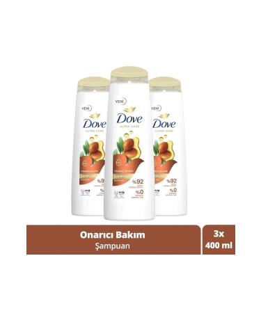 Dove Ultra Care Hair Care Shampoo Repair Care Argan Oil 400 ml X3 Pieces