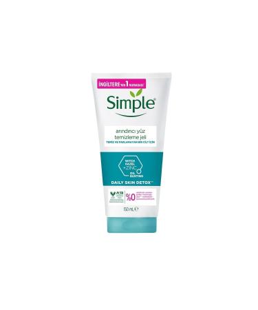 Simple Daily Skin Detox Purifying Facial Cleansing Gel For Clean and Shine-Free Skin 150 ml - Buy Online on GoSupps.com