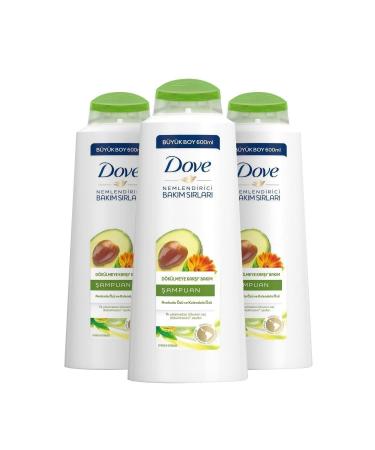 Dove Avocado Essence Anti-Hair Loss Shampoo 600 ml X3 - Buy Online on GoSupps.com