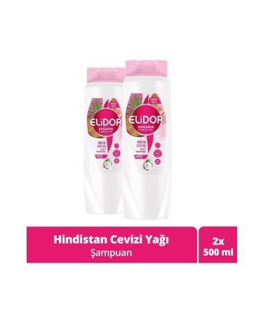Elidor Nature's Energy Hair Care Shampoo Coconut Oil 500 Ml X2 Pieces