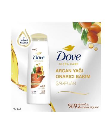 Dove Ultra Care Hair Care Shampoo Repair Care Argan Oil 400 ml X3 Pieces - Buy Online on GoSupps.com