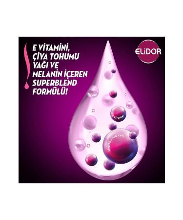 Elidor Superblend Hair Care Shampoo Brunette Shine Vitamin E Chia Seed Oil Melanin 400 ml X3 - Buy Online on GoSupps.com