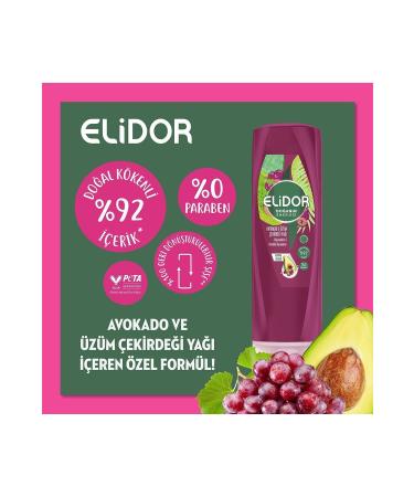 Elidor Avocado and Grape Seed Oil Shampoo 400 ml + Hair Conditioner 350 ml + Serum Care Oil 80 ml - Buy Online on GoSupps.com