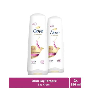 Dove Ultra Care Hair Care Conditioner Long Hair Therapy For Long Damaged Hair 350 ml X 2 Pieces