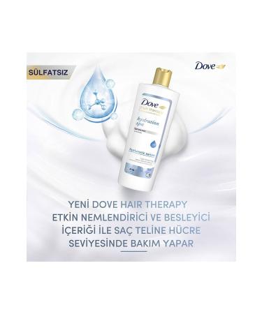 Dove Hair Therapy Sulfate-Free Hair Care Shampoo Hydration Spa Moisturizer 350 ml - Buy Online on GoSupps.com