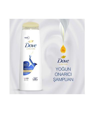 Dove Ultra Care Hair Care Shampoo Intensive Repair For Damaged Hair 400 ml X3 Pieces - Buy Online on GoSupps.com