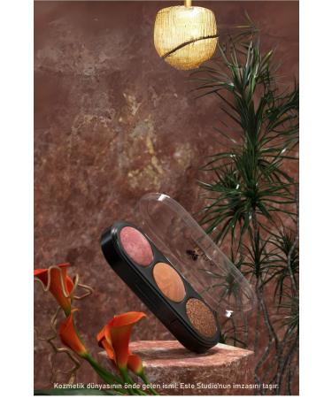 Add Color to Your Estella Beauty: 3-Pack Blush Palette with Terracotta Blush No: 02