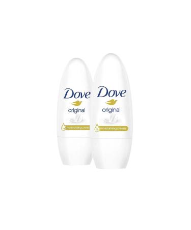 Dove Women Roll On Deodorant Original 1/4 Moisturizing Cream Effective 50 ml X2 Pieces - Buy Online on GoSupps.com