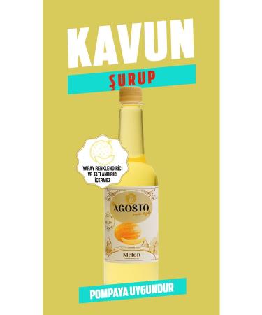 AGOSTO 6 X 750 ml Melon Flavored Syrup