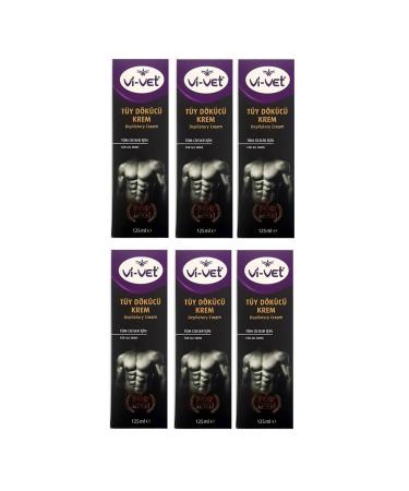 Vivet Vivet For Men Hair Removal Cream 125 ml X 6 Pieces