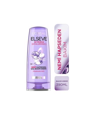 Elseve Loreal Paris Hydra hyaluronic Moisture Locking Hair Care Cream 390ml