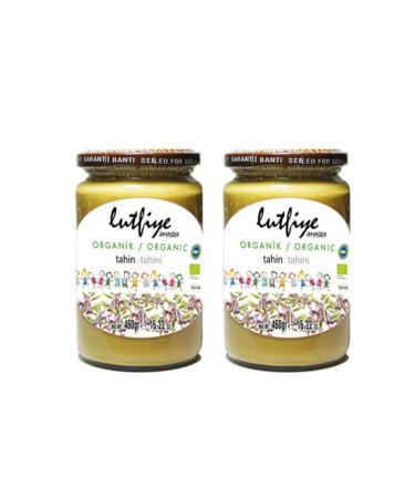 LUTFIYE Organic Tahini 460 Gr / 2 Pack
