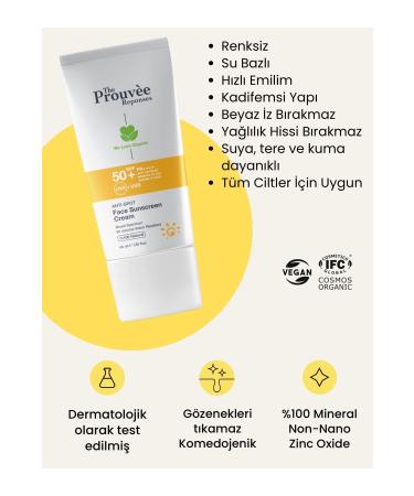 The Prouvee Reponses 0 Natural 50+SPF Anti-Spot Anti-Blemish Organic Sunscreen Cream for Face 40 ml - Buy Online on GoSupps.com