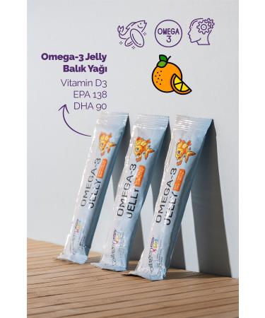 Collagen Forte Platinum Omega-3 Kids & Vitamin D3 Chewable Gel Form Orange Flavored Fish Oil for Children 30 Sachets - Buy Online on GoSupps.com