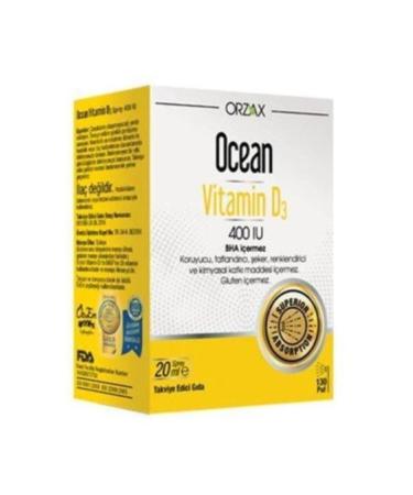 Ocean Orzax Vitamin D3 400iu Spray 20ml