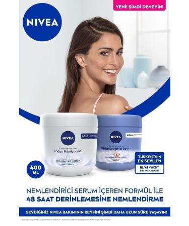 NIVEA Intensive Moisturizing Hand and Body Care Cream for Normal and Dry Skin 400 ml 48 Hour Moisturizing - Buy Online on GoSupps.com