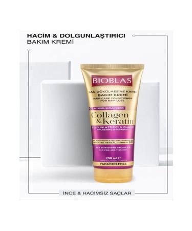 Bioblas Anti-Hair Loss Collagen & Keratin Care Cream 250 ml 1 piece - Buy Online on GoSupps.com