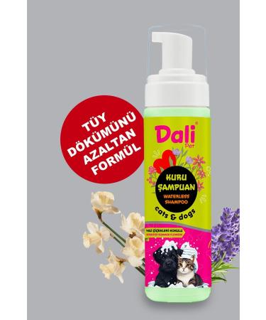 Dalipet Dry Care Shampoo for Shedding Cats Natural Oils and Vitamins Summer Flower Scented