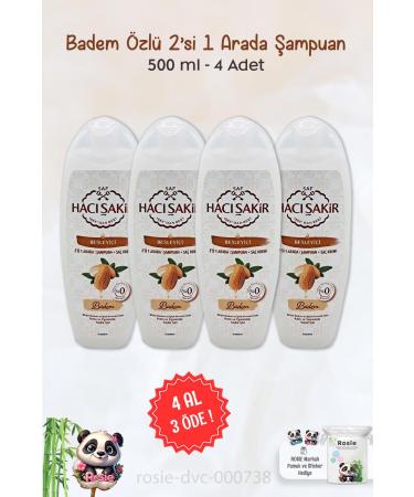 Hac akir BUY 4 PAY 3 Hac akir Almond 2 in 1 Shampoo Nourishing 500 ml and ROSIE