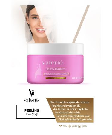 Valerie Nourishing Purifying and Moisturizing Body Scrub Japanese Cherry Blossom 250 ml - Buy Online on GoSupps.com