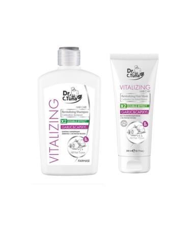 Farmasi Dr. C. Tuna Vitalizing Garlic Shampoo 500 Ml + Hair Care Mask 200 Ml