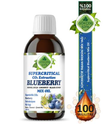 Gokcek Healing Blueberry Supercritical Mix Oil 100 ml (BLUEBERRY SUPERCRITICAL MIX OIL)