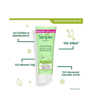 Simple Kind To Skin Smoothing Peeling Pure Rice Granules Natural Looking Skin 75 ml - Buy Online on GoSupps.com