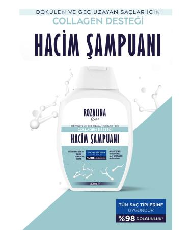 Rozalina Rise Collagen and Keratin Anti-Hair Loss Fast Hair Growth Shampoo 300 ml