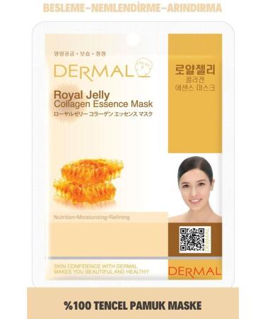 Dermal Nourishing Moisturizing Purifying Royal Jelly Extract Collagen Mask 23gr