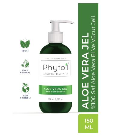 phytoil Organic Pure Aloe Vera Gel - Aloe Vera Gel 150 ml