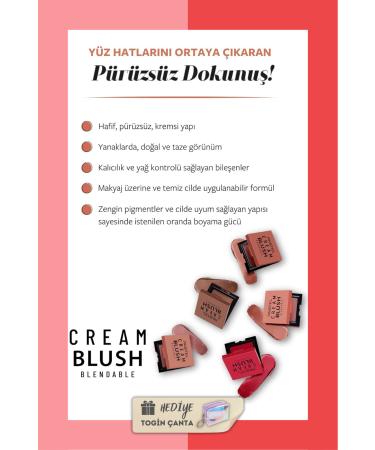 Pastel Cream Blush Set - Cream Blush 41 + 43 + Togin Bag Gift - Buy Online on GoSupps.com