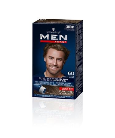 Schwarzkopf Men Perfect Hair Dye 60 - Brown X 3 Pieces - Buy Online on GoSupps.com