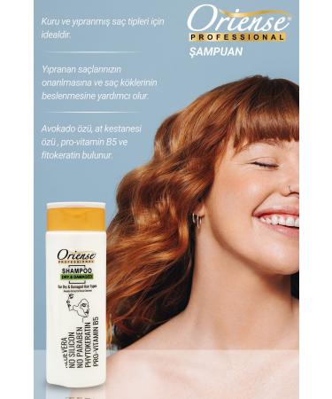 ORIENSE 360ml Shampoo - Ultimate Care for Dry and Damaged Hair with Pro-vitamin B5 and Phytokeratine - Buy Online on GoSupps.com
