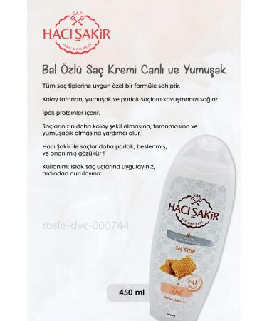 Hac akir BUY 4 PAY 3 Hac akir Honey Hair Cream Lively and Soft Hair 450 ml and ROSIE - Buy Online on GoSupps.com